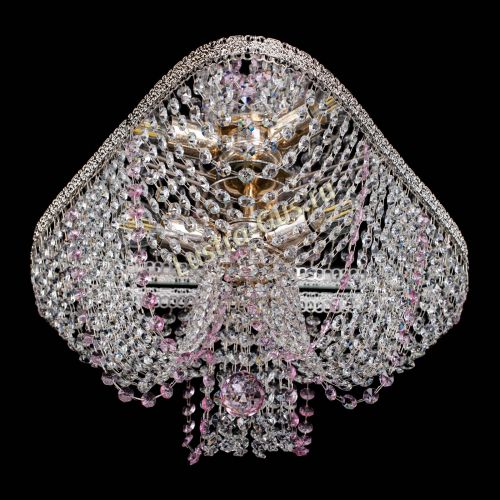 Люстра Верона Токката №5 розовая в Подольске Гусь Хрустальный