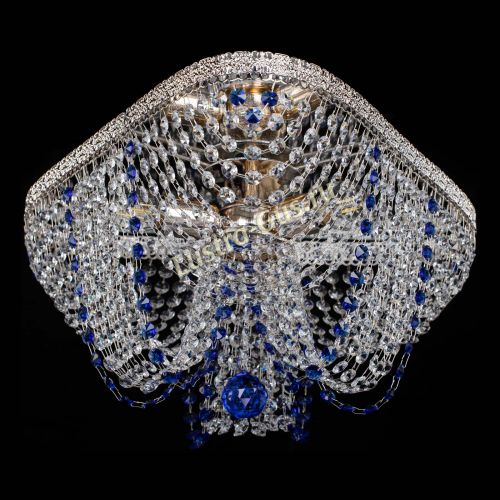 Люстра Верона Токката №5 синяя в Подольске Гусь Хрустальный