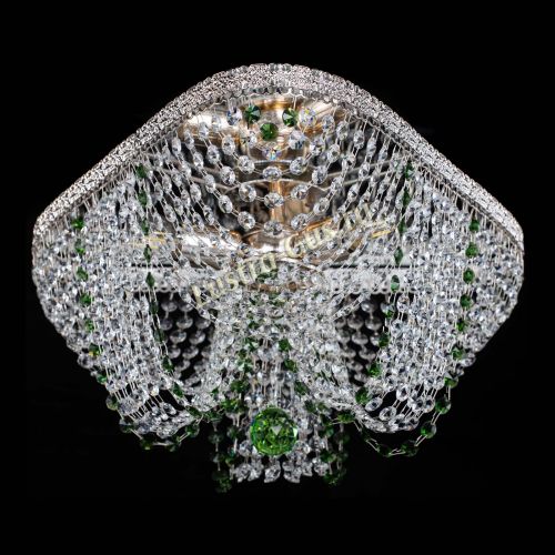 Люстра Верона Токката №5 зеленая в Подольске Гусь Хрустальный