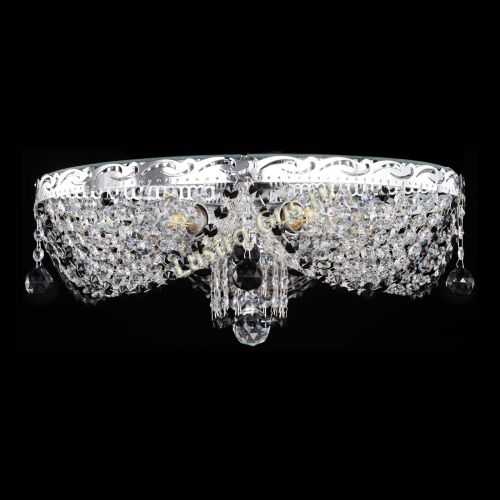 Люстра Виктория черная в Подольске Гусь Хрустальный