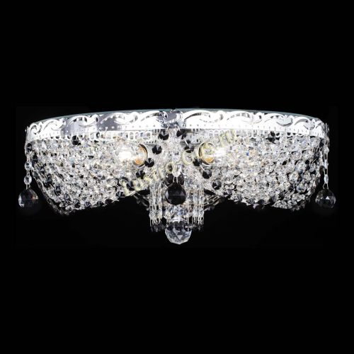 Люстра Виктория черная в Подольске Гусь Хрустальный