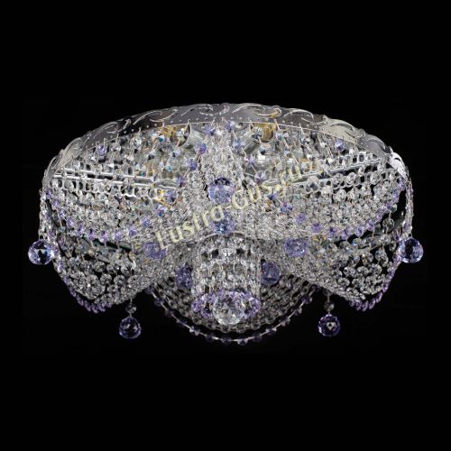 Люстра Виктория фиолетовая в Подольске Гусь Хрустальный