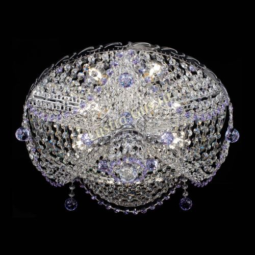 Люстра Виктория фиолетовая в Подольске Гусь Хрустальный