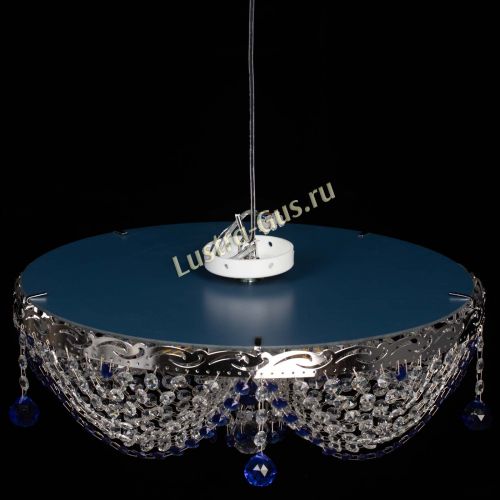 Люстра Виктория Синяя в Подольске Гусь Хрустальный