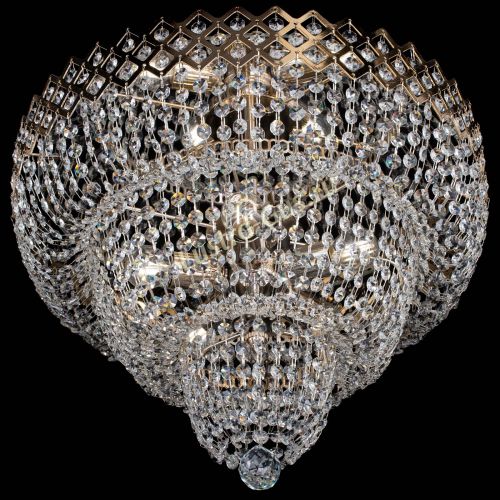 Люстра Водопад Корона №2 в Подольске Гусь Хрустальный