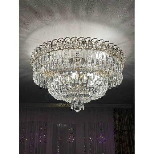 Люстра Хрустальный Каскад Перо в Подольске Гусь Хрустальный