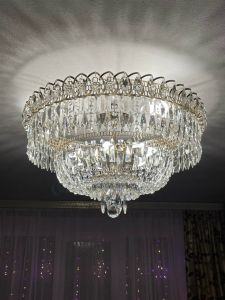 Люстра Хрустальный Каскад Перо отзыв и фото покупателя