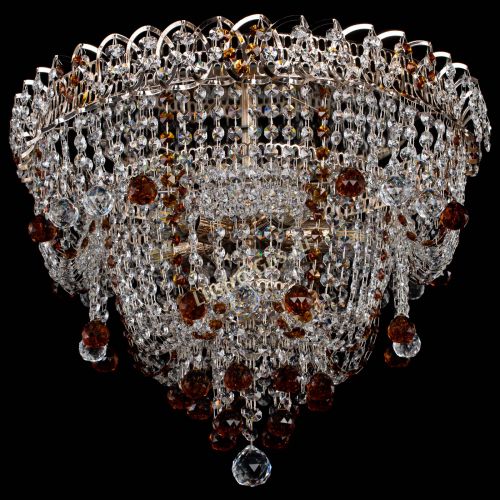 Люстра Водопад Софья чайная в Подольске Гусь Хрустальный