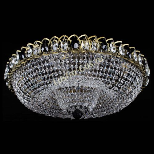 Люстра Водоворот Купол под бронзу Черный в Подольске Гусь Хрустальный