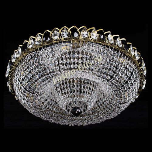 Люстра Водоворот Купол под бронзу Черный в Подольске Гусь Хрустальный