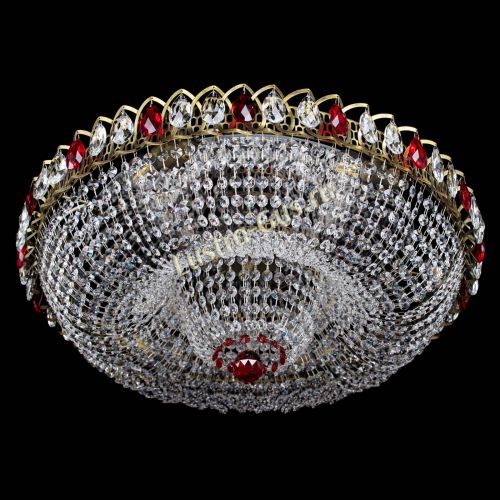 Люстра Водоворот Купол под бронзу Красный в Подольске Гусь Хрустальный