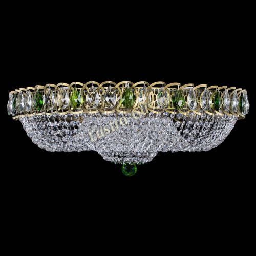 Люстра Водоворот Купол под бронзу Зеленый в Подольске Гусь Хрустальный