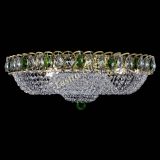 Люстра Водоворот Купол под бронзу Зеленый в Подольске