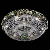 Люстра Водоворот Купол под бронзу Зеленый в Подольске