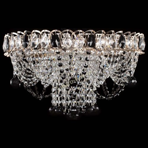 Люстра Водоворот Ольга шар черная в Подольске Гусь Хрустальный