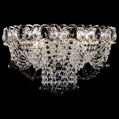 Люстра Водоворот Ольга шар черная в Подольске Гусь Хрустальный