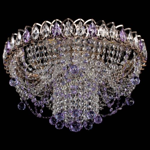 Люстра Водоворот Ольга шар фиолетовая в Подольске Гусь Хрустальный