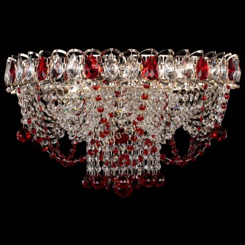 Люстра Водоворот Ольга шар красная в Подольске Гусь Хрустальный