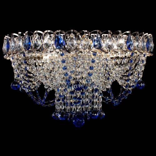 Люстра Водоворот Ольга шар синяя в Подольске Гусь Хрустальный