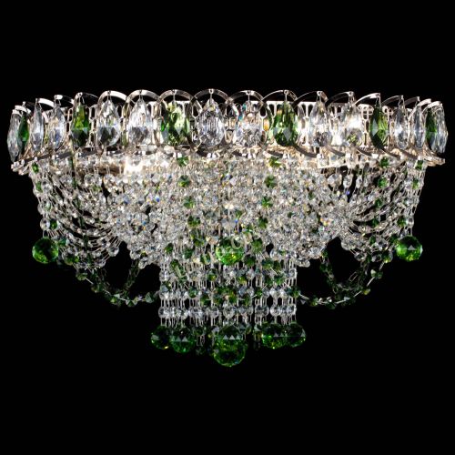 Люстра Водоворот Ольга шар зеленая в Подольске Гусь Хрустальный