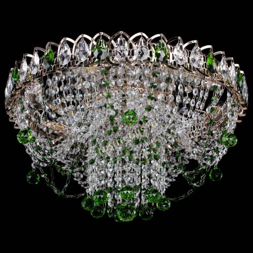 Люстра Водоворот Ольга шар зеленая в Подольске Гусь Хрустальный