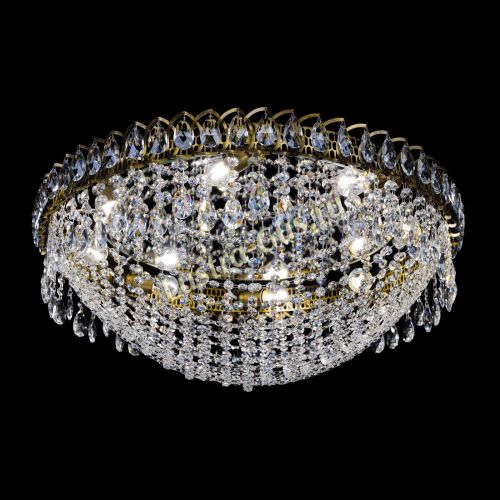 Люстра Водоворот Сетка 8 ламп под бронзу в Подольске Гусь Хрустальный