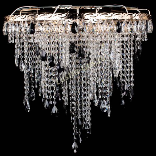 Люстра Вьюга черная в Подольске Гусь Хрустальный