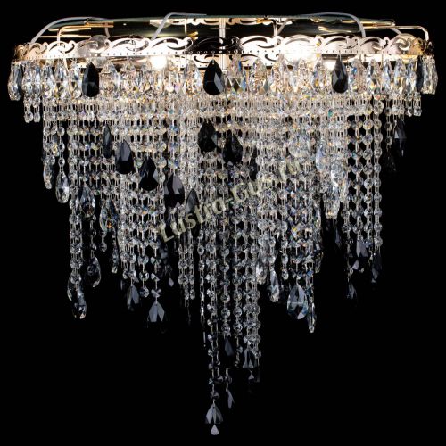 Люстра Вьюга черная в Подольске Гусь Хрустальный