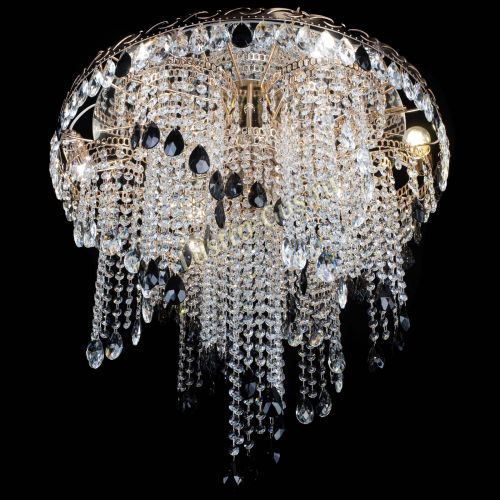 Люстра Вьюга черная в Подольске Гусь Хрустальный