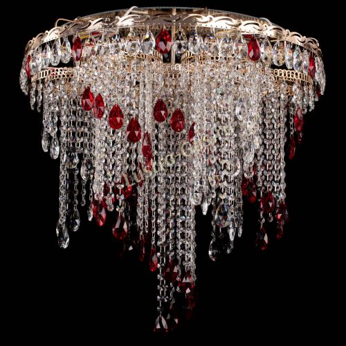 Люстра Вьюга красная в Подольске Гусь Хрустальный