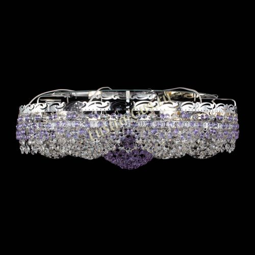 Люстра Вьюга №3 фиолетовая в Подольске Гусь Хрустальный