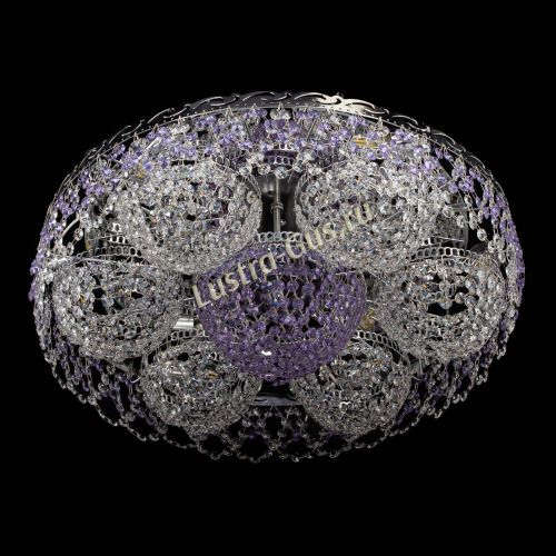 Люстра Вьюга №3 фиолетовая в Подольске Гусь Хрустальный