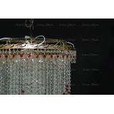 Люстра Вьюга длинная красная в Подольске