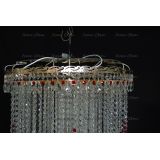 Люстра Вьюга длинная красная в Подольске