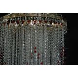 Люстра Вьюга длинная красная в Подольске