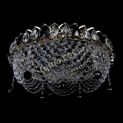 Люстра Жасмин №1 черная в Подольске Гусь Хрустальный