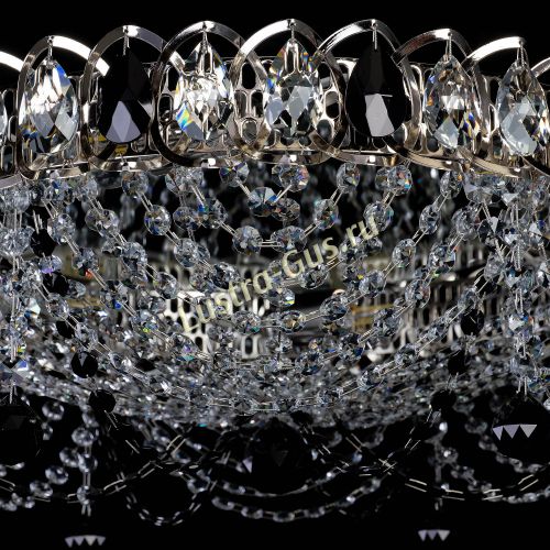 Люстра Жасмин №1 черная в Подольске Гусь Хрустальный