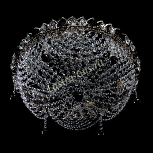 Люстра Жасмин №1 черная в Подольске Гусь Хрустальный