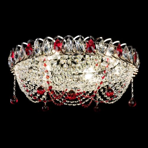 Люстра Жасмин №1 красная в Подольске Гусь Хрустальный