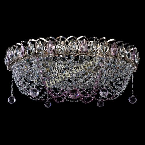 Люстра Жасмин №1 розовая в Подольске Гусь Хрустальный