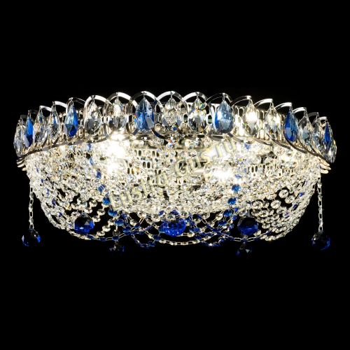 Люстра Жасмин №1 синяя в Подольске Гусь Хрустальный