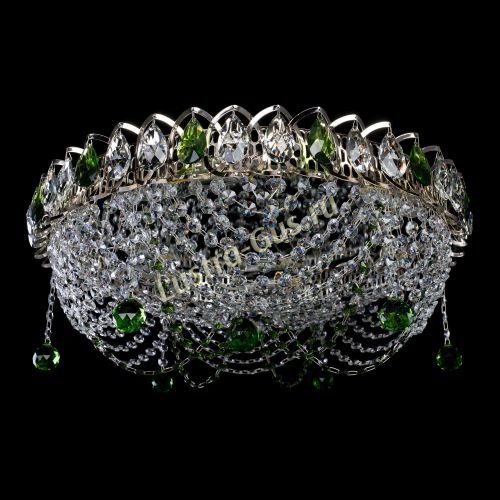 Люстра Жасмин №1 зеленая в Подольске Гусь Хрустальный