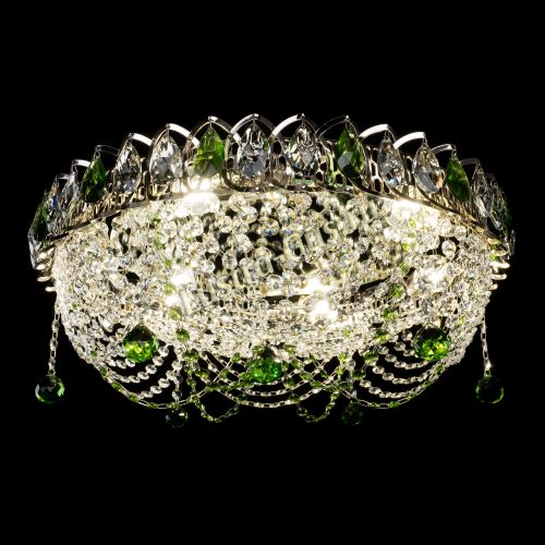 Люстра Жасмин №1 зеленая в Подольске Гусь Хрустальный