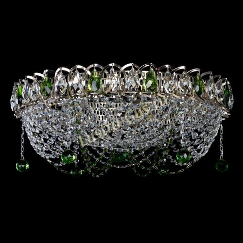 Люстра Жасмин №1 зеленая в Подольске Гусь Хрустальный