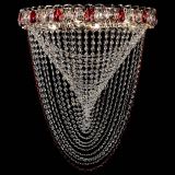 Люстра ﻿Жасмин Веер красная в Подольске