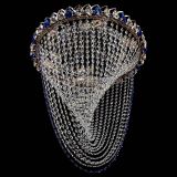 Люстра ﻿Жасмин Веер синий в Подольске