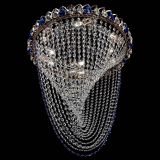 Люстра ﻿Жасмин Веер синий в Подольске