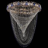 Люстра ﻿Жасмин Веер синий в Подольске