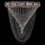 Люстра ﻿Жасмин Веер синий в Подольске