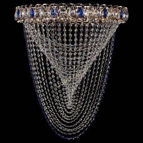 Люстра ﻿Жасмин Веер синий в Подольске Гусь Хрустальный